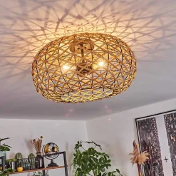 Plafonnier Mulstrand Ecru, Noir, 3 Lumieres