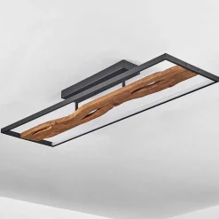 Plafonnier Nevogilde Led Ecru, Noir, 1 Lumiere