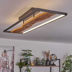 Plafonnier Nevogilde Led Ecru, Noir, 1 Lumiere