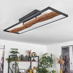 Plafonnier Nevogilde Led Ecru, Noir, 1 Lumiere