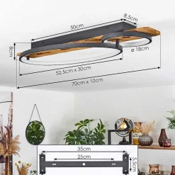 Plafonnier Nevogilde Led Ecru, 1 Lumiere