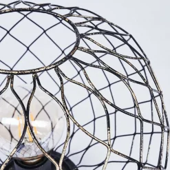 Plafonnier Nordslesvig Or, Noir, 1 Lumiere