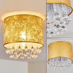 Plafonnier Norrfors Argente, Transparent, 1 Lumiere