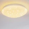 Plafonnier Norton Star Led Blanc, 1 Lumiere, Telecommandes, Changeur De Couleurs