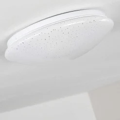 Plafonnier Norton Star Led Blanc, 1 Lumiere, Telecommandes, Changeur De Couleurs