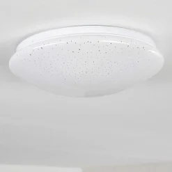 Plafonnier Norton Star Led Blanc, 1 Lumiere, Telecommandes, Changeur De Couleurs