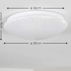 Plafonnier Norton Star Led Blanc, 1 Lumiere, Telecommandes, Changeur De Couleurs