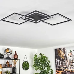 Plafonnier Obo Led Noir, 1 Lumiere