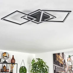 Plafonnier Obo Led Noir, 1 Lumiere