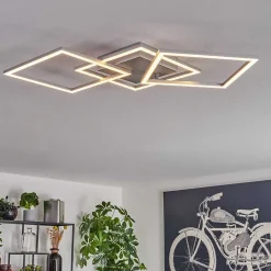 Plafonnier Obo Led Titane, 1 Lumiere