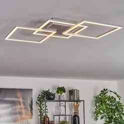 Plafonnier Obo Led Titane, 1 Lumiere