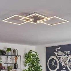 Plafonnier Obo Led Titane, 1 Lumiere