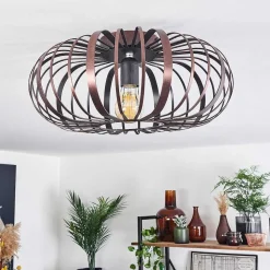 Plafonnier Oravi Cuivre, Noir, 1 Lumiere