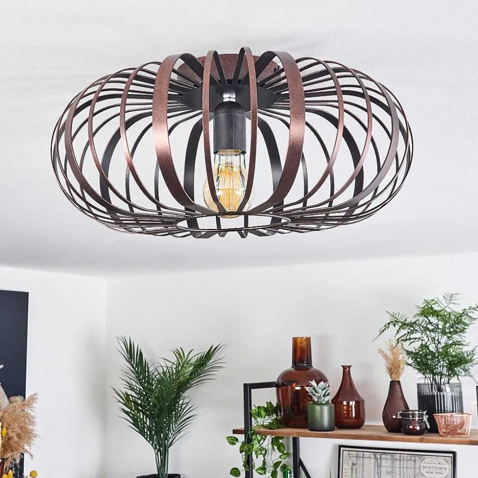 Plafonnier Oravi Cuivre, Noir, 1 Lumiere