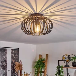 Plafonnier Oravi Noir, 1 Lumiere