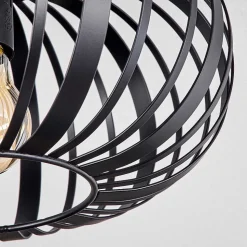 Plafonnier Oravi Noir, 1 Lumiere