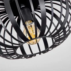 Plafonnier Oravi Noir, 1 Lumiere