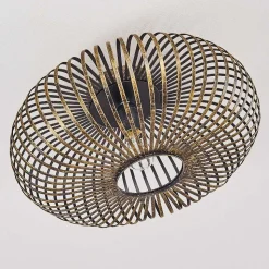 Plafonnier Oravi Noir Dore, 1 Lumiere