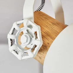 Plafonnier Orny Brun, Blanc, 1 Lumiere