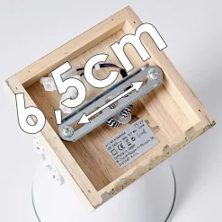 Plafonnier Orny Brun, Blanc, 1 Lumiere