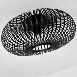 Plafonnier Ovari Noir, 1 Lumiere