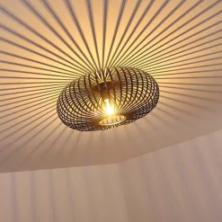 Plafonnier Ovari Noir, 1 Lumiere