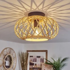 Plafonnier Pabu Ecru, 1 Lumiere