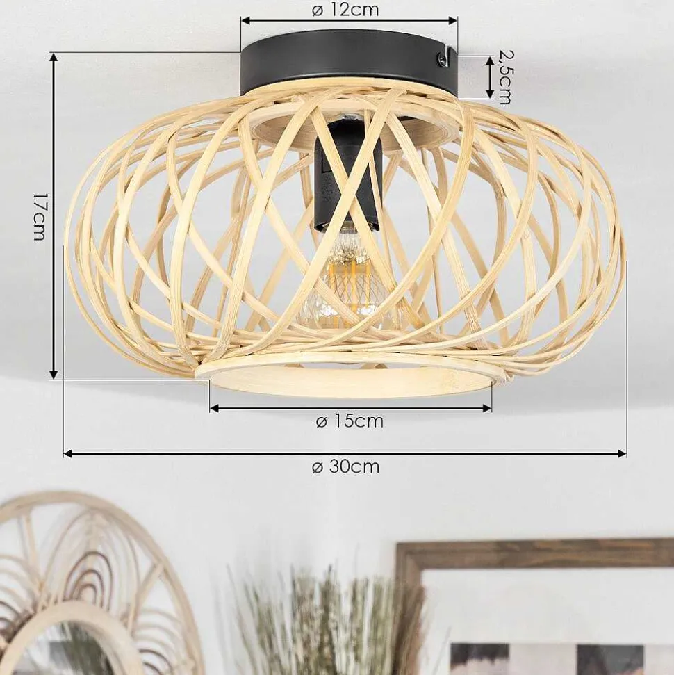 Plafonnier Pabu Ecru, 1 Lumiere