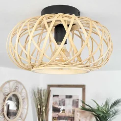 Plafonnier Pabu Ecru, 1 Lumiere