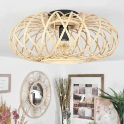 Plafonnier Pabu Ecru, 1 Lumiere