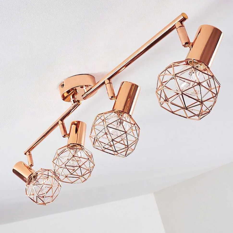 Plafonnier Palmira Cuivre, 4 Lumieres