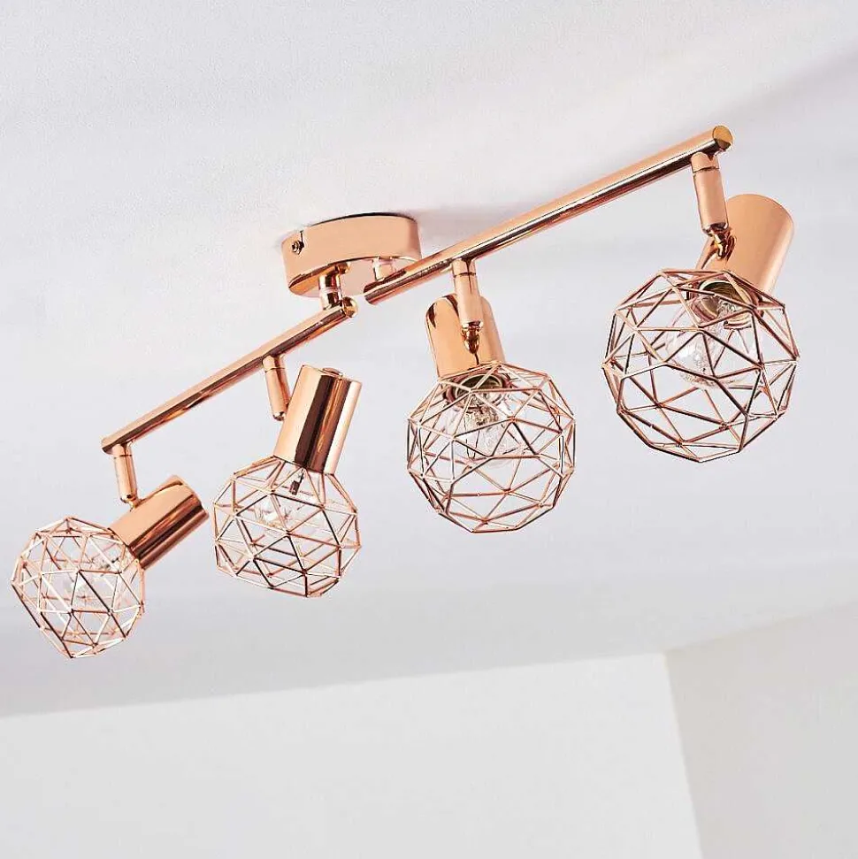 Plafonnier Palmira Cuivre, 4 Lumieres