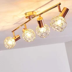Plafonnier Palmira Cuivre, 4 Lumieres