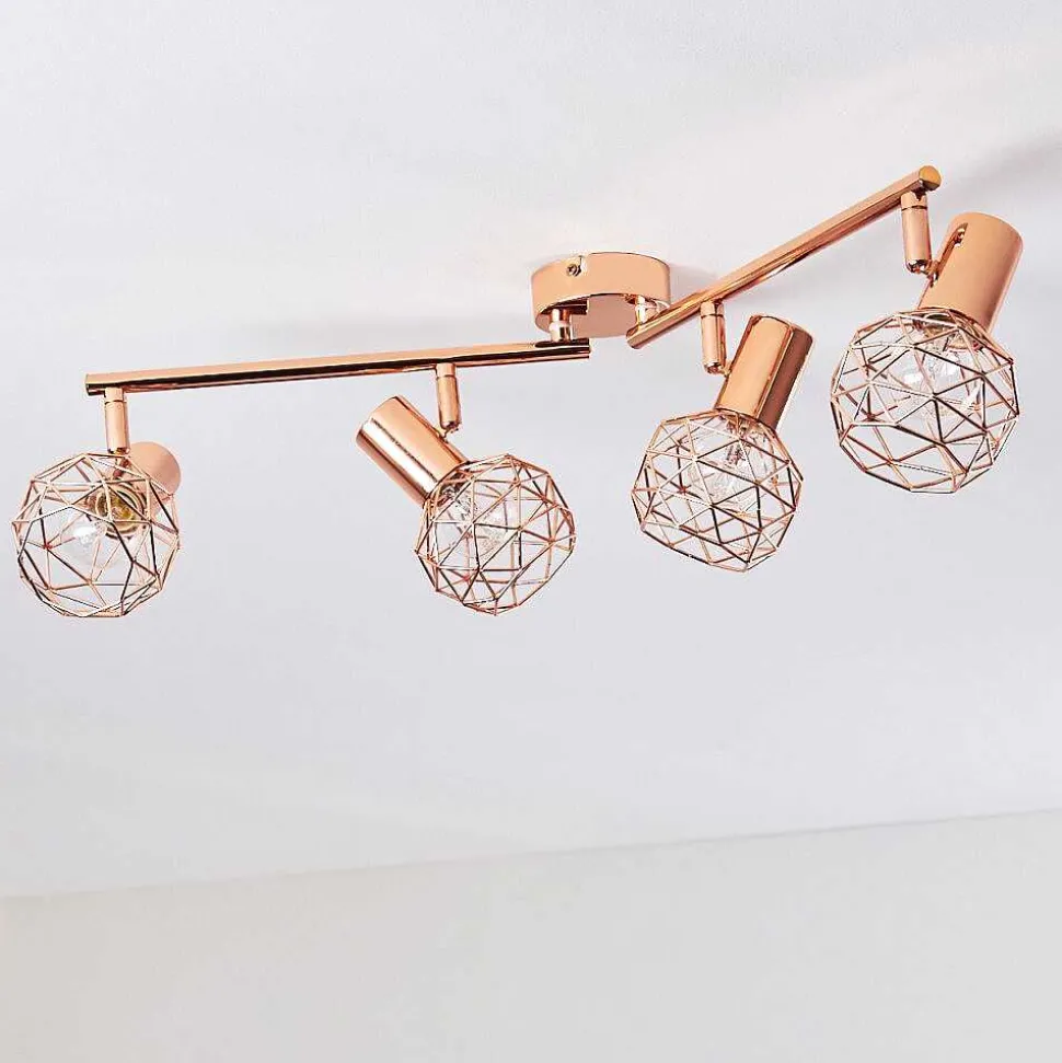 Plafonnier Palmira Cuivre, 4 Lumieres