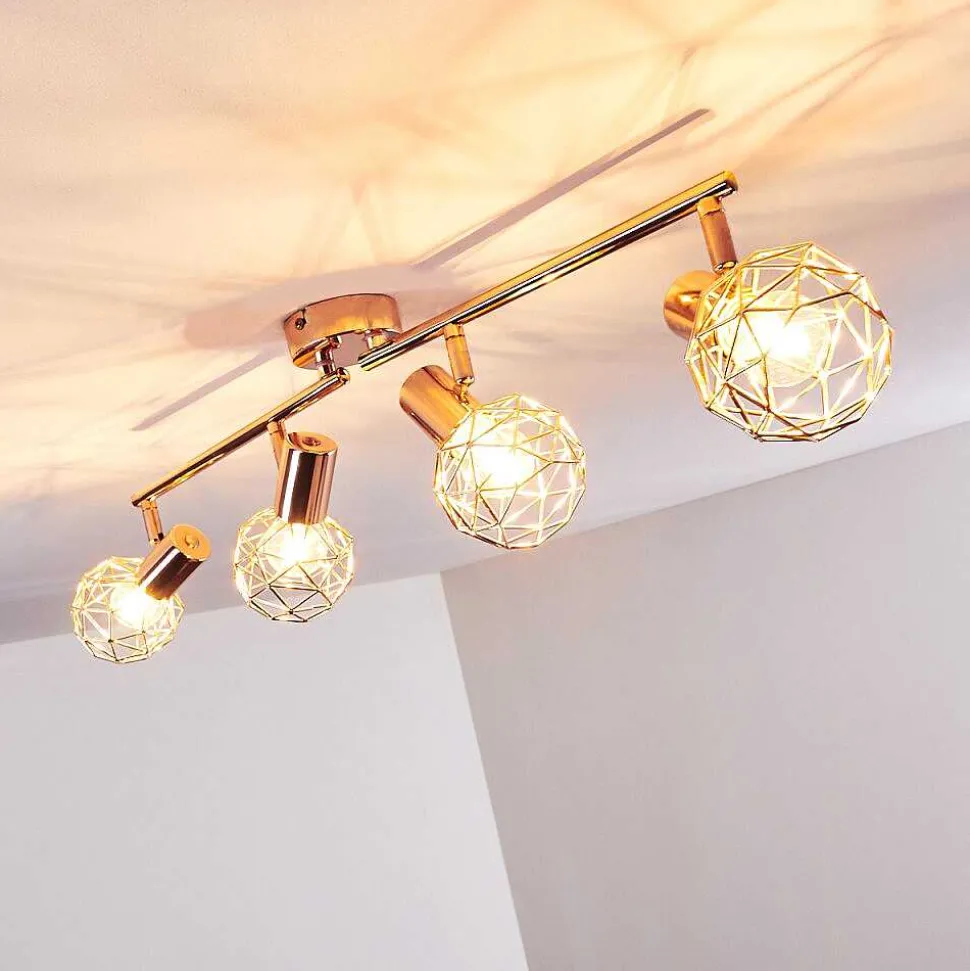 Plafonnier Palmira Cuivre, 4 Lumieres