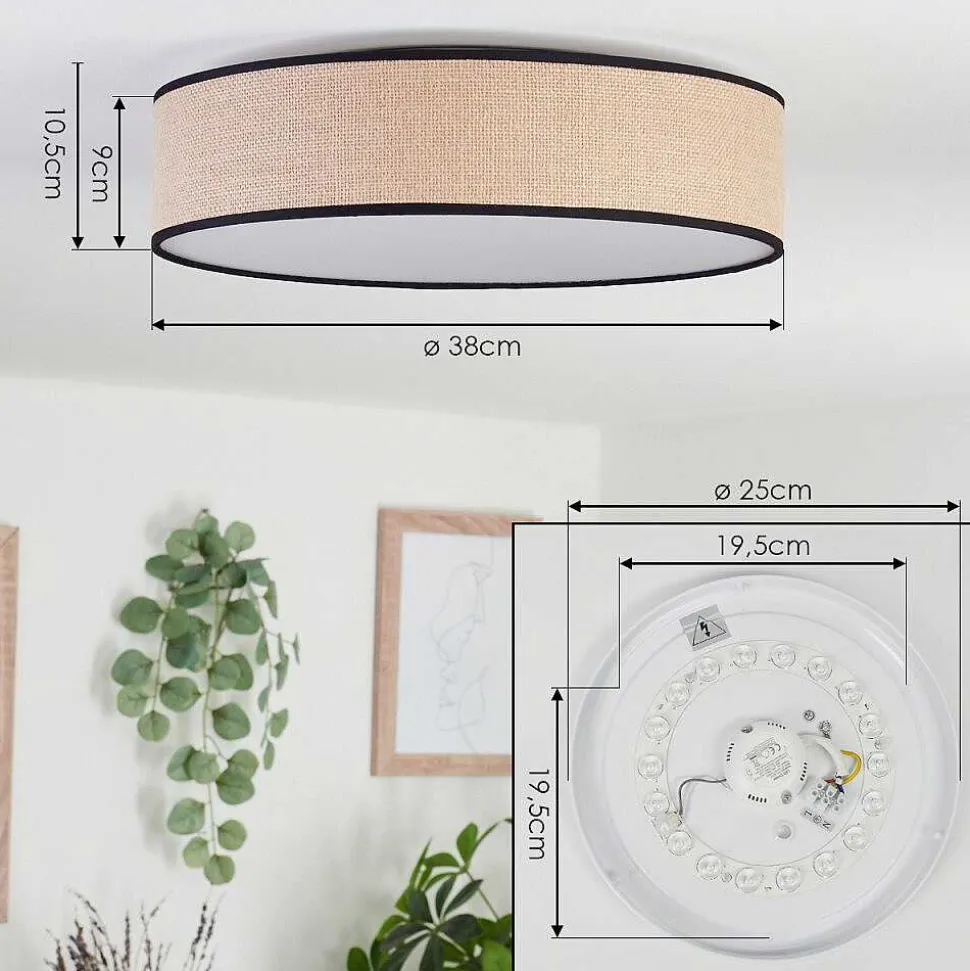 Plafonnier Parbiak Led Blanc, 1 Lumiere