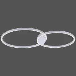 Plafonnier Paul Neuhaus Q-Kate Led Aluminium, 1 Lumiere, Telecommandes