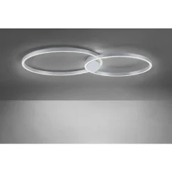 Plafonnier Paul Neuhaus Q-Kate Led Aluminium, 1 Lumiere, Telecommandes