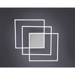 Plafonnier Paul Neuhaus Q-Inigo Led Nickel Mat, 3 Lumieres, Telecommandes