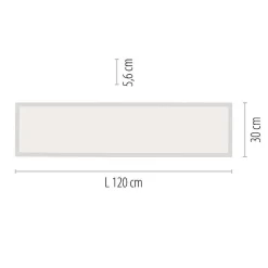 Plafonnier Paul Neuhaus Q-Flag Led Blanc, 1 Lumiere, Telecommandes