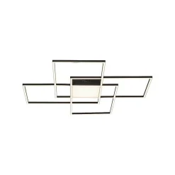 Plafonnier Paul Neuhaus Q-Asmin Led Noir, 1 Lumiere, Telecommandes