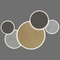 Plafonnier Paul Neuhaus Q-Piato Led Blanc, 1 Lumiere, Telecommandes