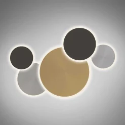 Plafonnier Paul Neuhaus Q-Piato Led Blanc, 1 Lumiere, Telecommandes