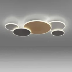 Plafonnier Paul Neuhaus Q-Piato Led Blanc, 1 Lumiere, Telecommandes