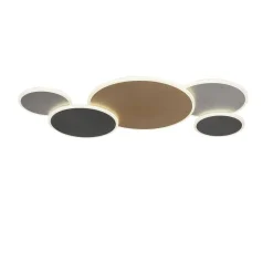 Plafonnier Paul Neuhaus Q-Piato Led Blanc, 1 Lumiere, Telecommandes