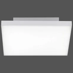 Plafonnier Paul Neuhaus Q-Flag Led Blanc, 1 Lumiere, Telecommandes, Changeur De Couleurs