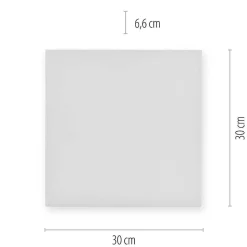 Plafonnier Paul Neuhaus Q-Flag Led Blanc, 1 Lumiere, Telecommandes, Changeur De Couleurs