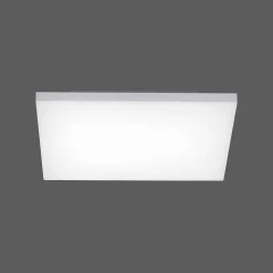 Plafonnier Paul Neuhaus Q-Flag Led Blanc, 1 Lumiere, Telecommandes, Changeur De Couleurs