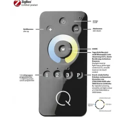 Plafonnier Paul Neuhaus Q-Flag Led Blanc, 1 Lumiere, Telecommandes