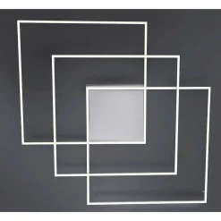 Plafonnier Paul Neuhaus Q-Inigo Led Nickel Mat, 3 Lumieres